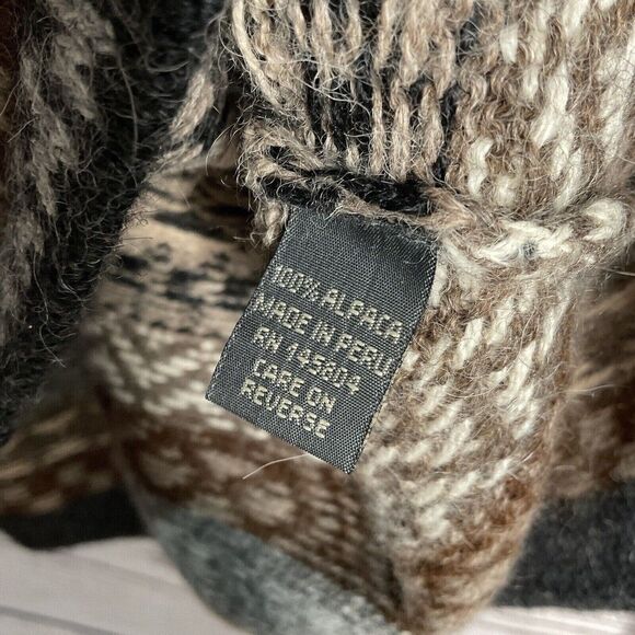 NWOT Classic Alpaca Wayfarer Women's Size L Tribal Boho Aztec Crewneck Sweater - Picture 4 of 10